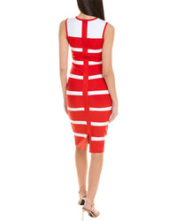 Gracia Colorblocked Zip-Back Bodycon Dress