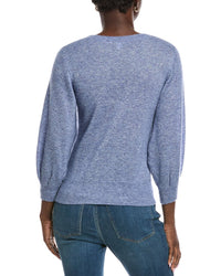 Autumn Cashmere Balloon Sleeve Cashmere & Silk-Blend Sweater