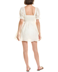 Montce Marcela Linen-Blend Mini Dress