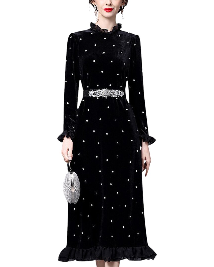 La Imperatrice Midi Dress Black 0