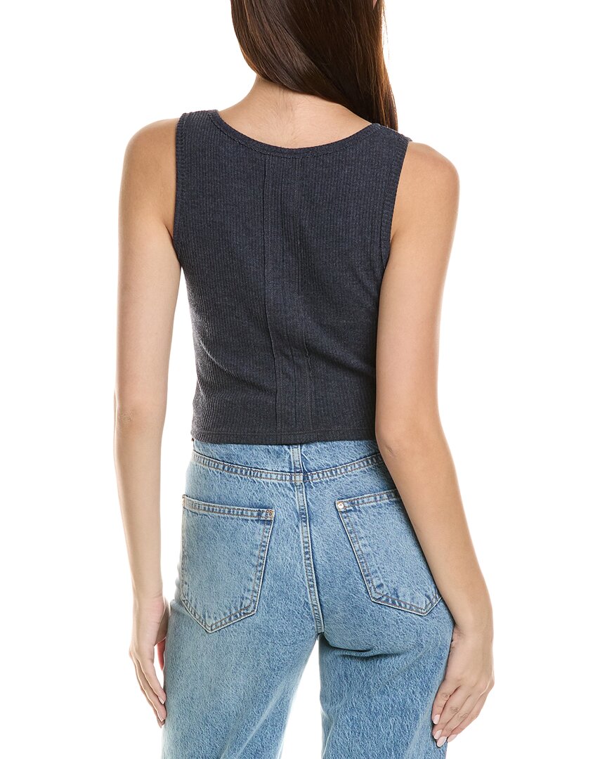 Project Social T Just Relax Heathered Seamed Rib Top