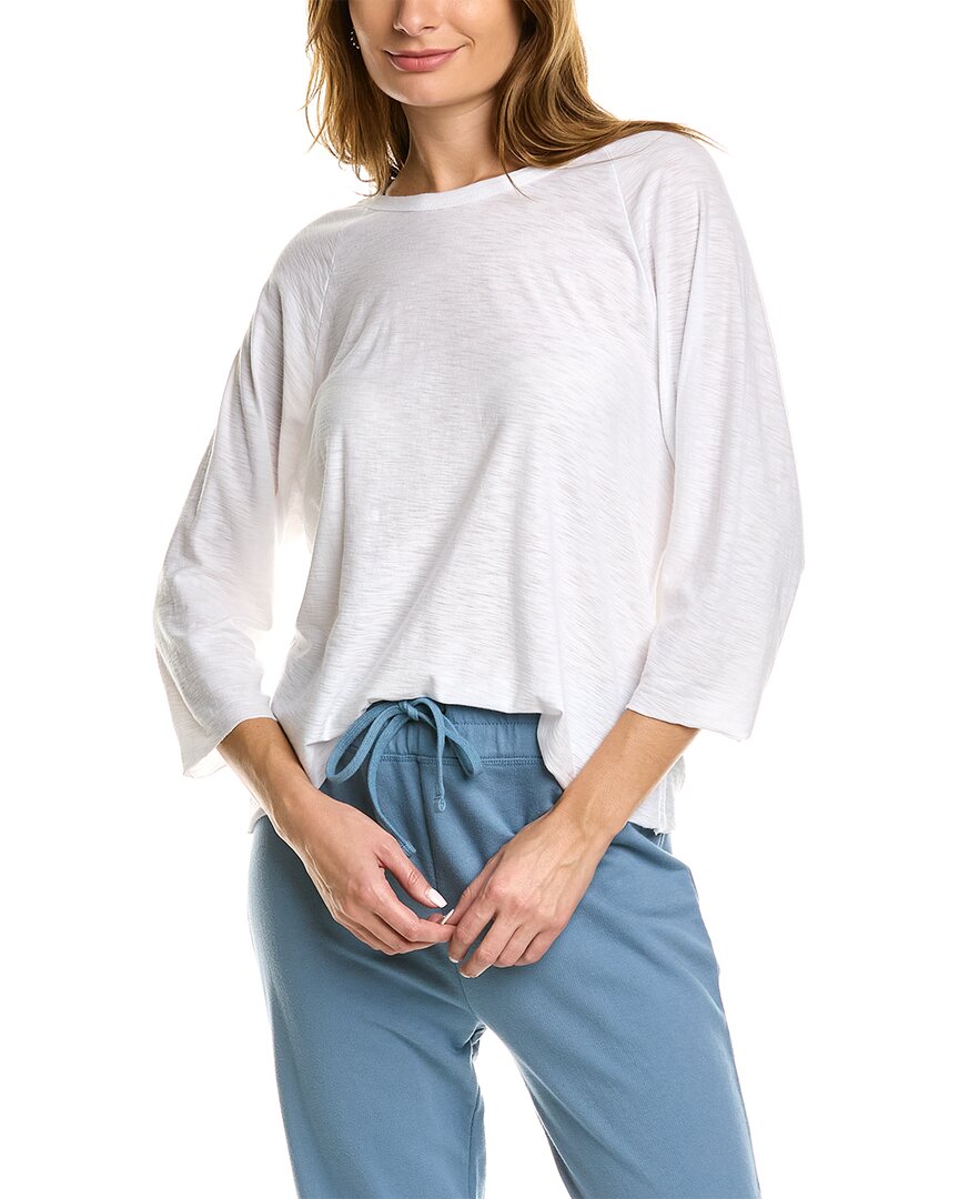 James Perse Womens Raglan Top, 1, White