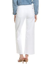 Hudson Jeans Noa White High-Rise Straight Ankle Jean