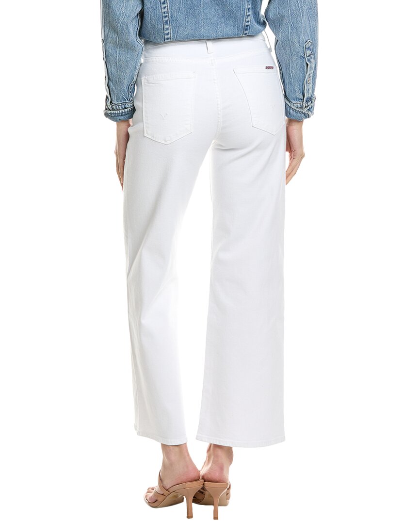 Hudson Jeans Noa White High-Rise Straight Ankle Jean