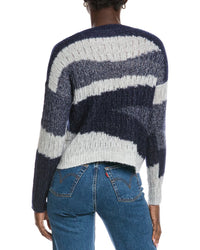Autumn Cashmere Geometric Graphic Cashmere & Silk-Blend Sweater