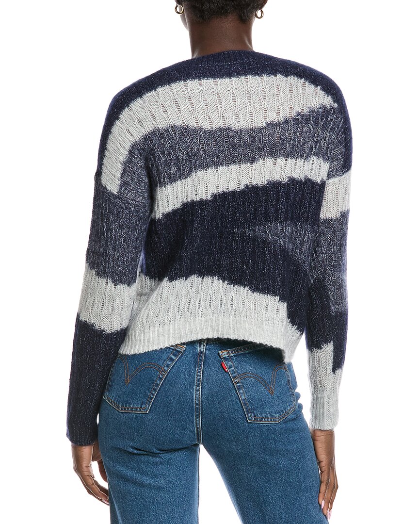 Autumn Cashmere Geometric Graphic Cashmere & Silk-Blend Sweater