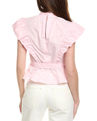 Derek Lam 10 Crosby Brynn Ruffle Wrap Top