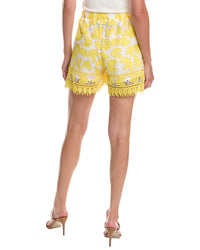 Gracia Floral Embroidered Crochet Short