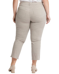 Nydj Plus Marilyn Sandbar Stripe Straight Leg Jean