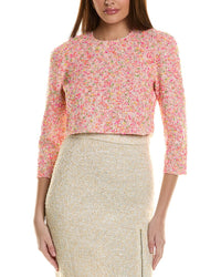 St. John Tweed Top Multi