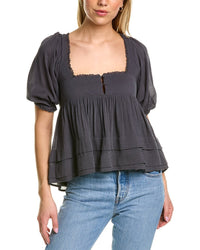 Auguste Joan Blouse Black Regular 00 (XXS)