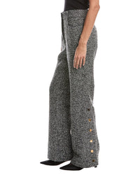 Toccin Gracie Button Detail Wool-Blend Pant