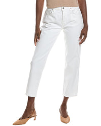 7 For All Mankind Julia Snow White Boyfriend Jean White