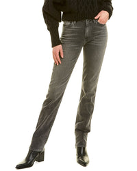 Le Jean Sabine Farrah Wash High-Rise Slim Jean Black 24" Waist
