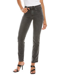 Le Jean Lara Moonlight Wash High-Rise Slim Jean Black 24" Waist