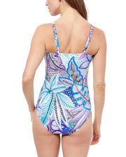 Profile By Gottex Tropic Boom D-Cup Wide Strap One-Piece