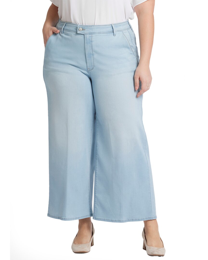 Nydj Mona Oceanfront Wide Leg Jean Blue