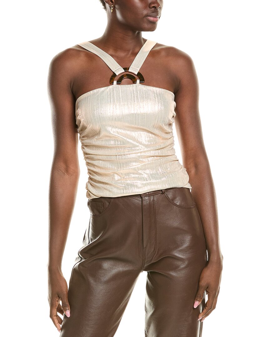 Bcbgmaxazria Halter Top Metallic Regular 00 (XXS)