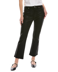 7 For All Mankind Black High-Waist Slim Kick Jean Black 23" Waist