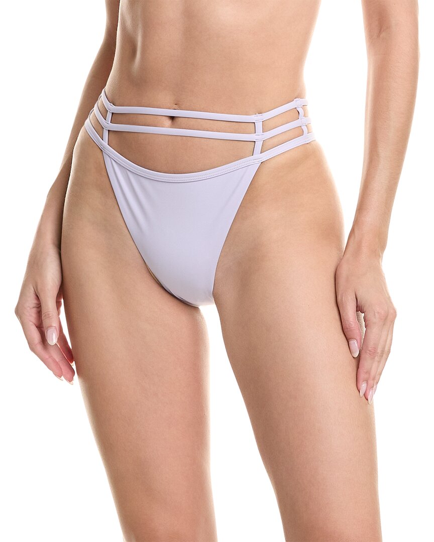 Simkhai Amenda Strappy Solid Bikini Bottom