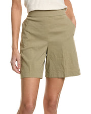 Theory Pull-On Linen-Blend Short