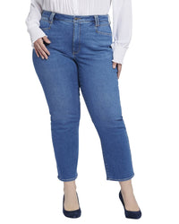Nydj Plus Relaxed Rockford Ankle Square Jean 42" Waist Blue
