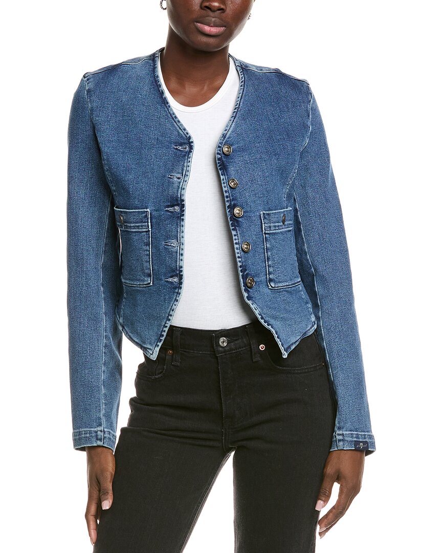 7 For All Mankind Collarless Jacket