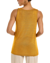Lafayette 148 New York Lafayette 148 New York Scoop Front Silk Tank