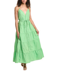 Beulah Tiered Maxi Dress Green