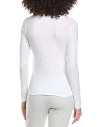 James Perse Womens Deep V-Neck Top, 3