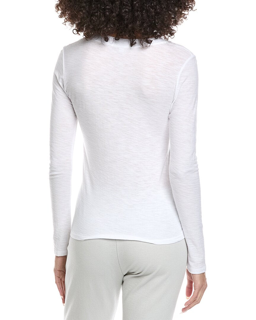 James Perse Womens Deep V-Neck Top, 3