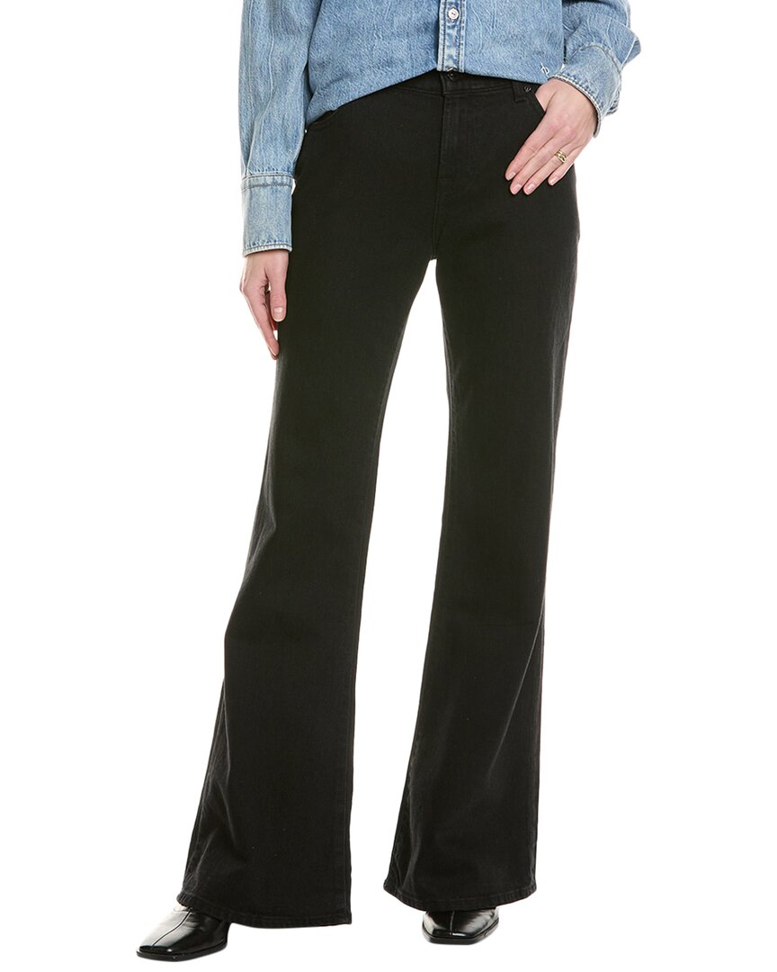 7 For All Mankind Spencer Rinse Black Flare Jean Black