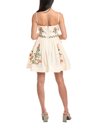 Agua By Agua Bendita Linen Mini Dress