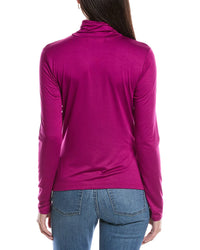 Michael Stars Clara Ruched Turtleneck Top
