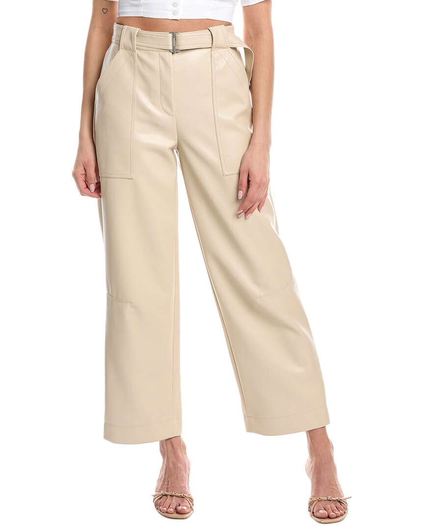 Simkhai Jenny Belted Cropped Pant Brown Multi