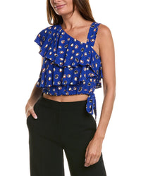 Diane Von Furstenberg Chase Top Blue