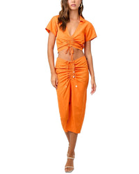 La Porte Cropped Top Orange
