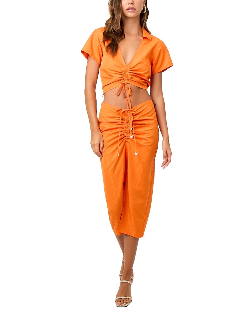 La Porte Cropped Top Orange