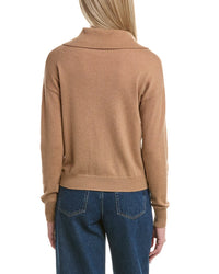 Bruno Magli Half Button Placket Wool & Cashmere-Blend Pullover