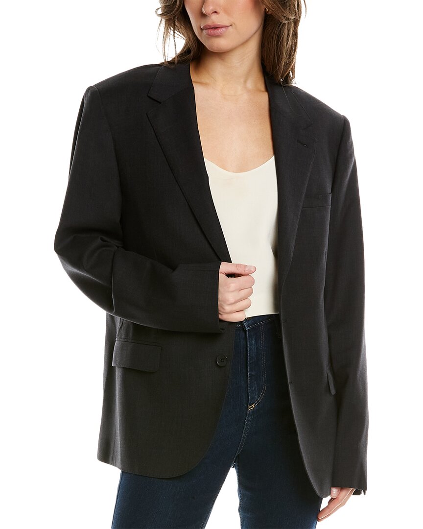 Iro Mitch Wool-Blend Jacket Grey Multi