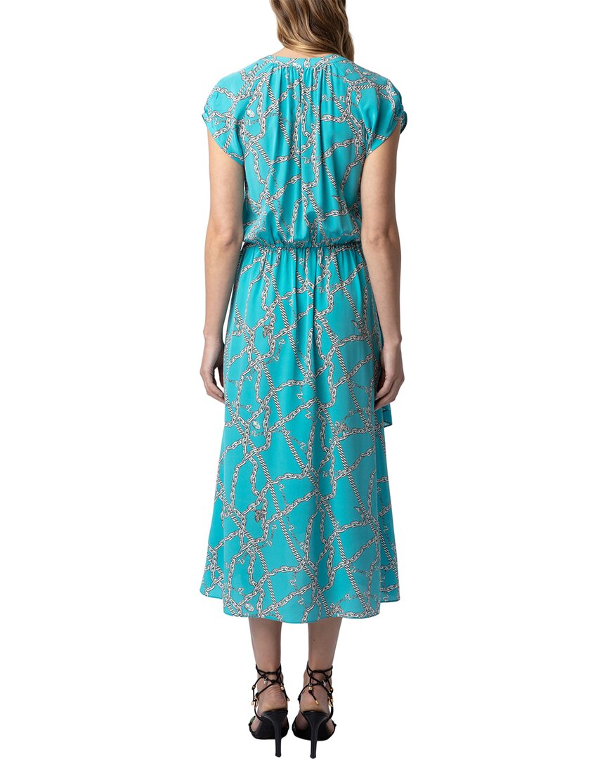 Randall Silk Dress for Women - Aqua - Size: S - Zadig&Voltaire Randall Silk Dress for Women - Aqua - Size: S - Zadig&Voltaire