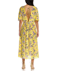 Les Rêveries V-Back Silk Maxi Dress