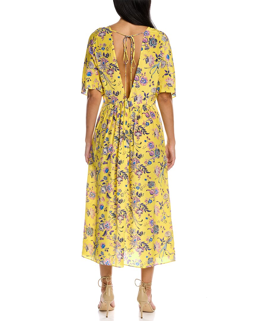 Les Rêveries V-Back Silk Maxi Dress