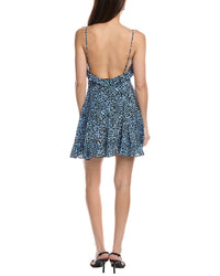 Les Rêveries Ruffle Cami Silk Mini Dress