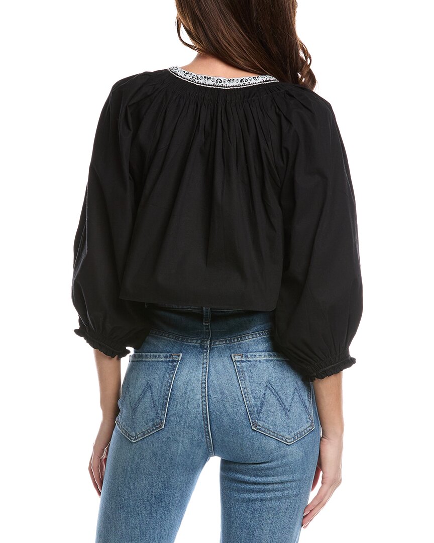 Re/Done Victorian Cut Off Blouse