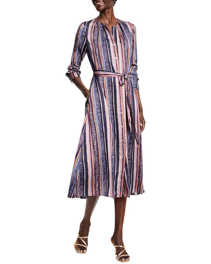 Nic+Zoe Petite Animal Stripe Loren Dress