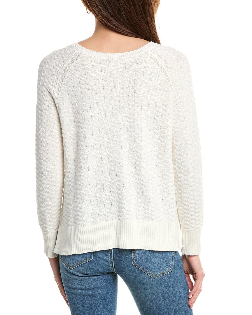 Hannah Rose Button Arrow Stitch Reversible Cashmere-Blend Cardigan