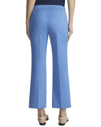 Lafayette 148 New York Womens Cropped Manhattan Flare Pant, 0