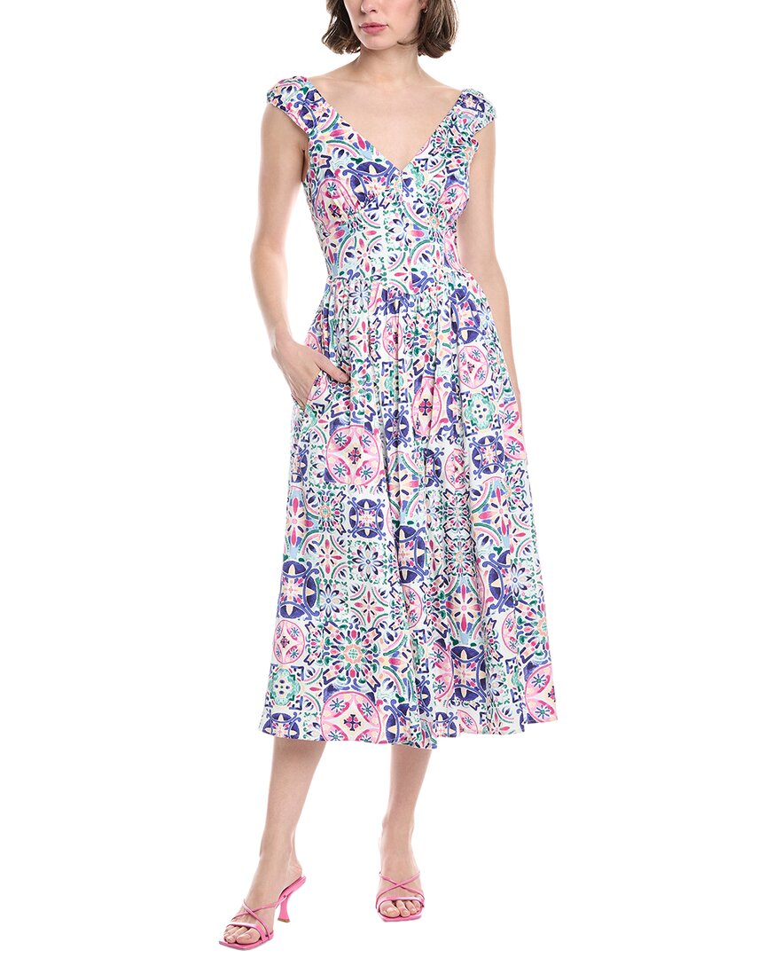 Hermoza Valentina Midi Dress White