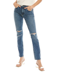 Le Jean Vivie Lina Wash Slim Stovepipe Jean Blue